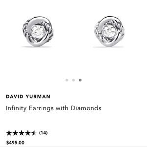 David Yurman Diamond Infinity Earrings